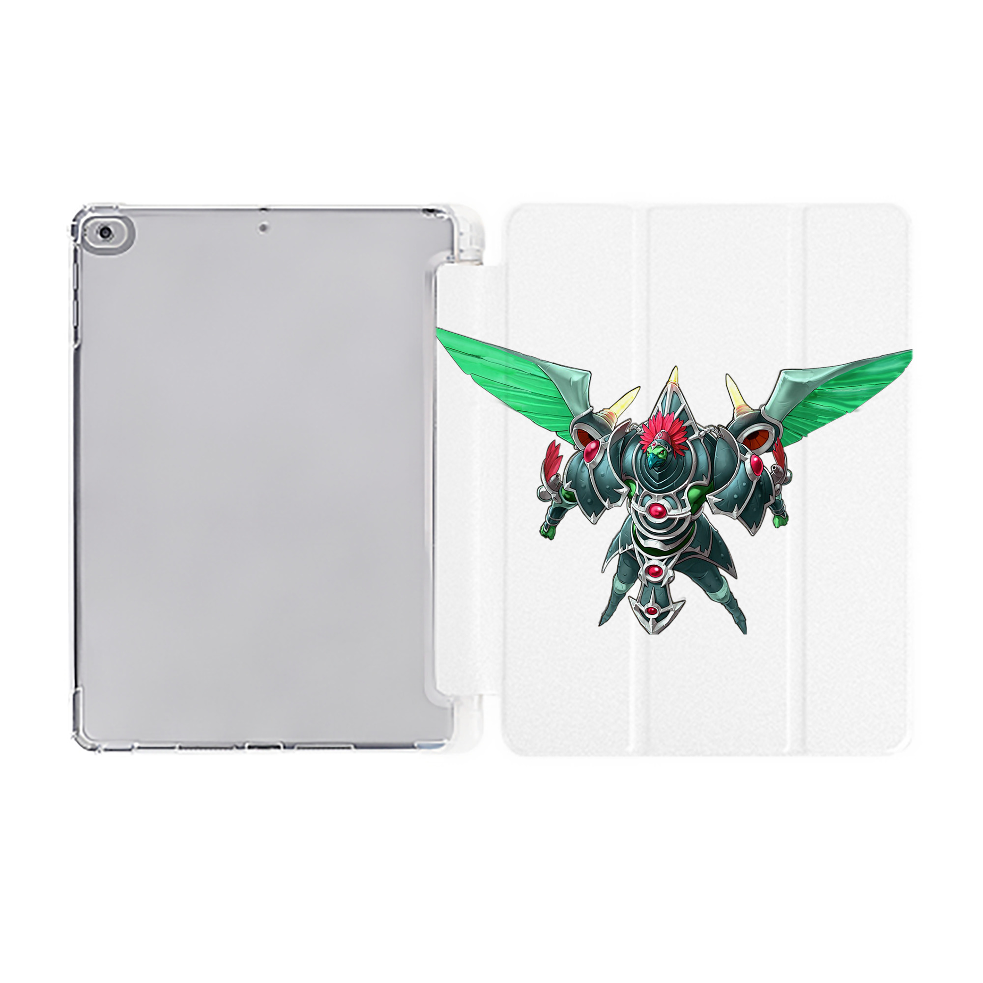 （画像用） 遊☆戯☆王 Yu-Gi-Oh! IPad ケース ペン収納付き 三つ折りスタンド PUレザー×シリコン 対応機種9.5/10.5/10.9インチ